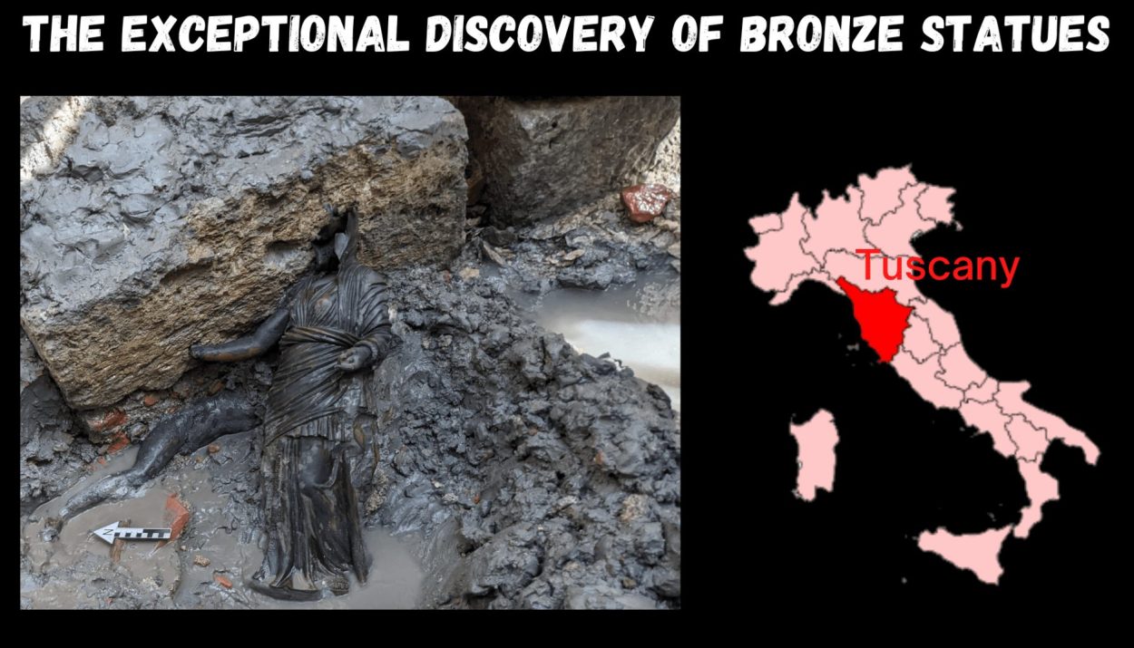 Exceptional discovery of Bronze statues