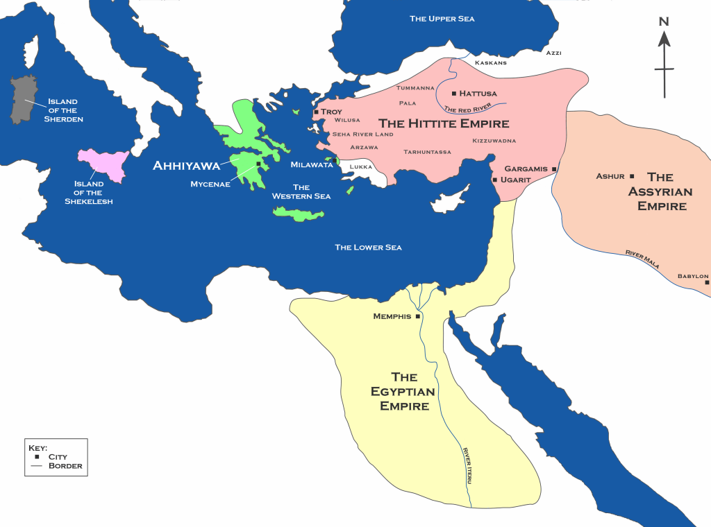 Hittite civilization map (pic- World History Encyclopedia)