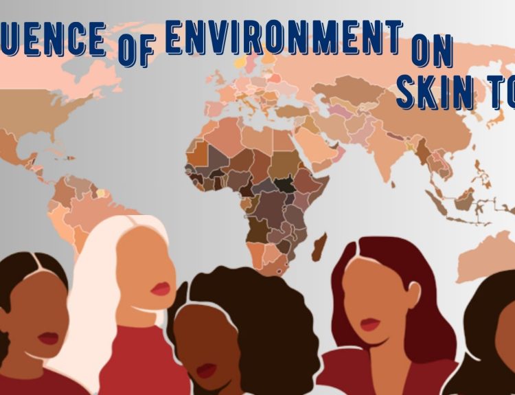 Influence of environment on skin tone